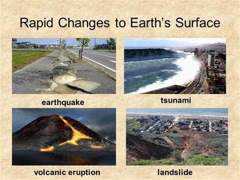 changes on earth's surface after an earthquake